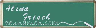 Alina Frisch Visitenkarte